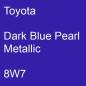 Preview: Toyota, Dark Blue Pearl Metallic, 8W7.